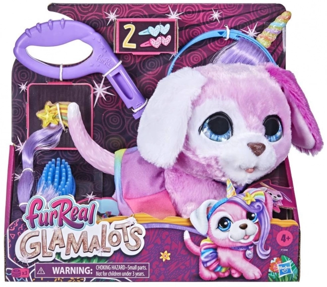 FurReal Friends Glamalots Růžový pes Hasbro F1544