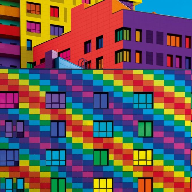 CLEMENTONI Puzzle ColorBoom: Squares 500 dílků