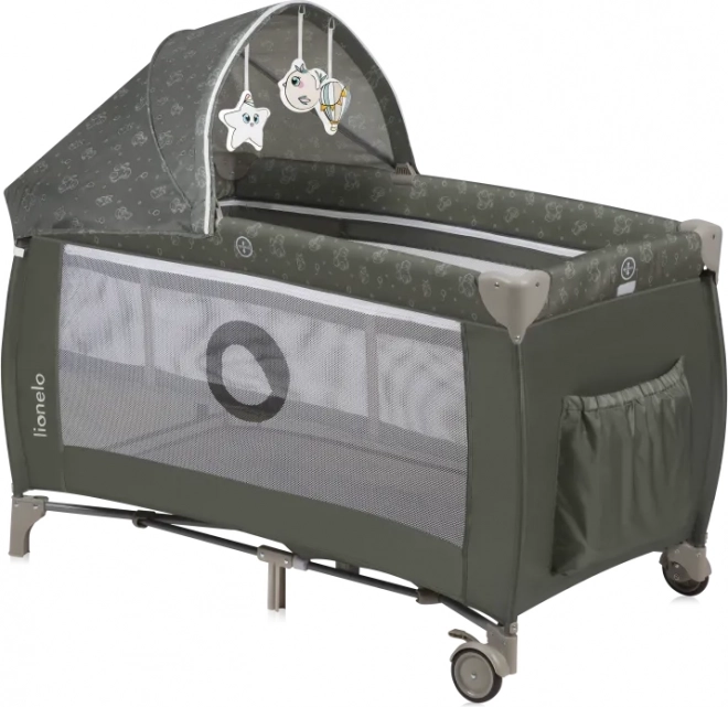 Cestovní postýlka Lionelo Sven Plus Beige Olive