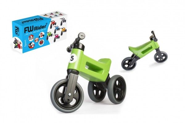 Odrážedlo Funny Wheels Rider Sport 2v1 v krabici – Zelené