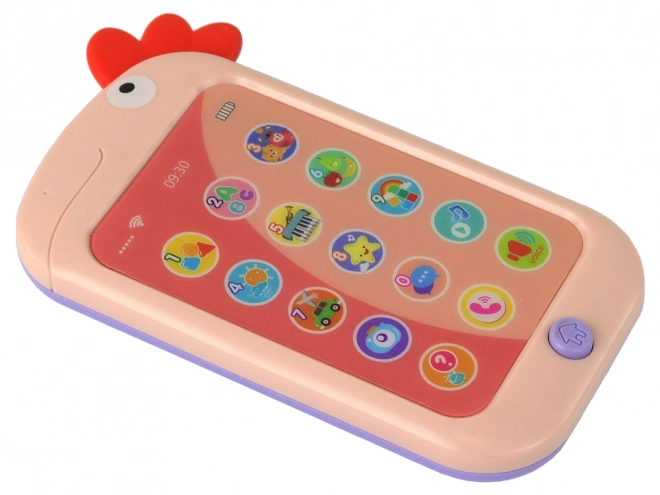 Vzdělávací telefon Výuka angličtiny Chicken Pink