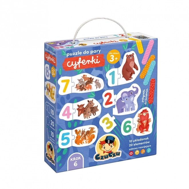 Puzzle do páru - čísla