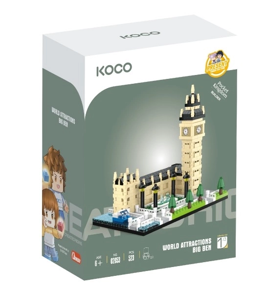 Stavebnice KOCO Big Ben 523 kusů