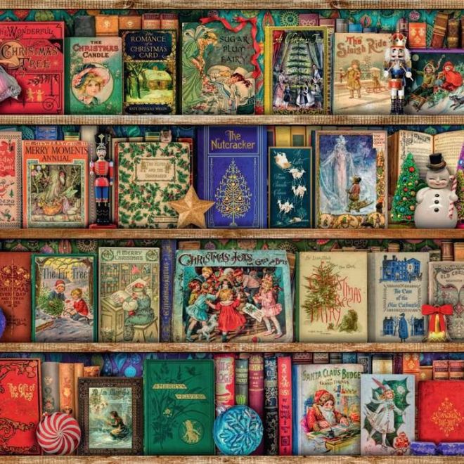 Puzzle 1000 prvků Vánoční knihovna