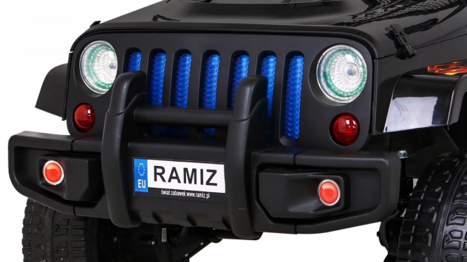 Terénní auto Raptor Drifter Flames + Dálkové ovládání + Pohon 4x4 + Úložný prostor + Pomalý start + MP3 LED