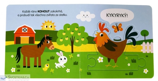 Svojtka & Co. Knížka s puzzle: Zvířátka na statku