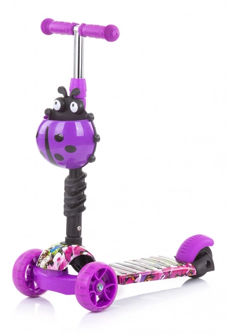 CHIPOLINO Koloběžka Kiddy Evo 2v1 – Purple Graffiti