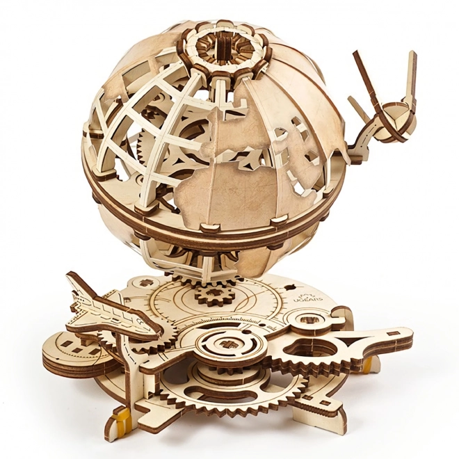 Ugears 3D dřevěné mechanické puzzle Globus