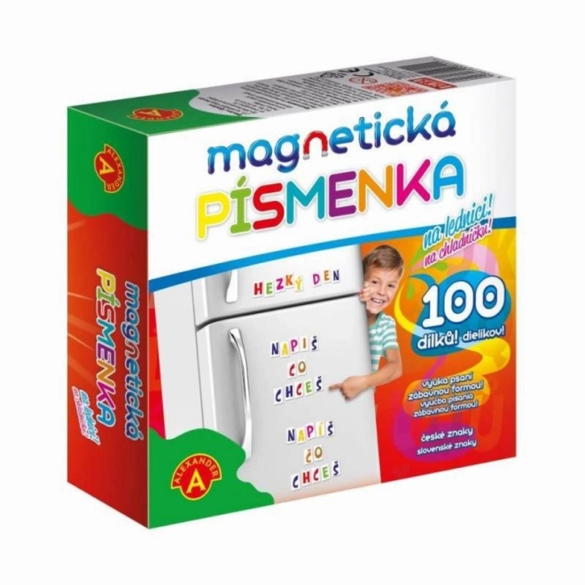 Magnetická písmenka na lednici