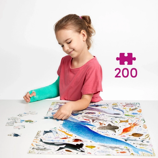 Puzzle Puzzlove Ryby a vodní živočichové 200 dílků