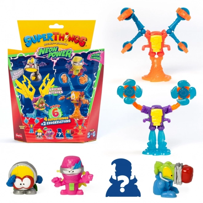 SuperThings NeonPower figurky s exoskelety