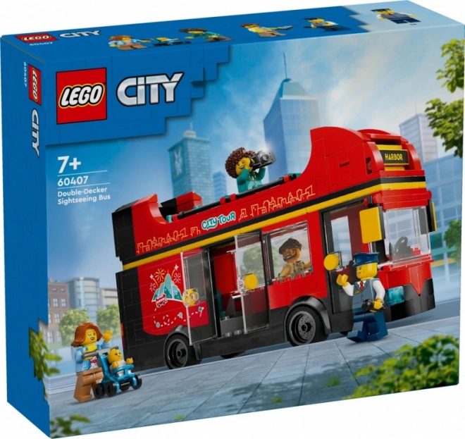 LEGO City 60407 Červený dvoupodlažní vyhlídkový autobus