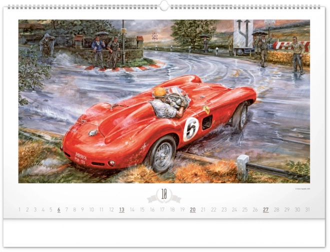 Nástěnný kalendář Oldtimers – Václav Zapadlík 2024, 64 × 42 cm