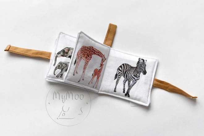 MyMoo Mini soft book - Procházka divočinou
