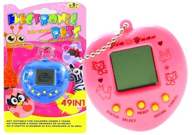 Elektronické srdce Tamagotchi Pink Animal