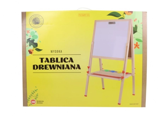 Dřevěná nastavitelná tabule s příslušenstvím