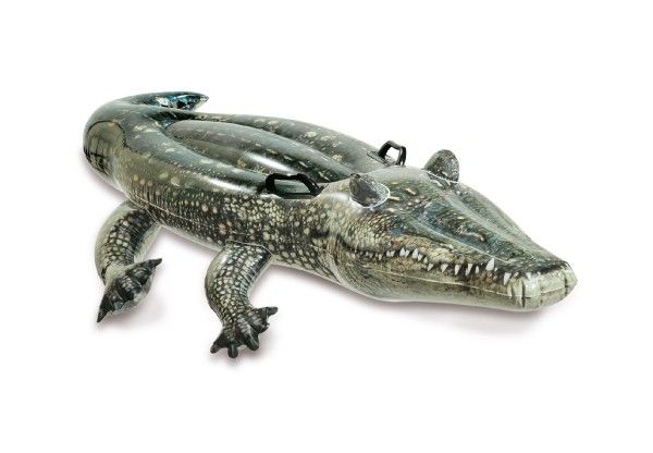 Lehátko Krokodýl nafukovací s úchyty 170x86cm od 3 let