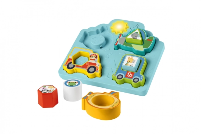 Fisher Price  Puzzle dopravní prostředky se zvuky HRP31