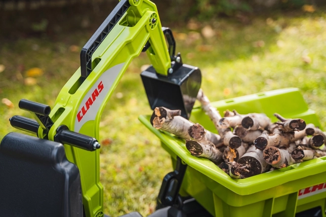 Traktor Claas Axos šlapací - s přední i zadní lžící + valník