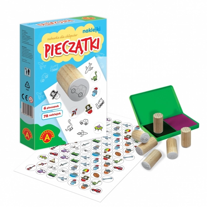Malá razítka a samolepky pro chlapce
