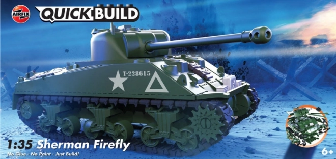 Quickbuild Sherman Firefly - plastikový model 1/35