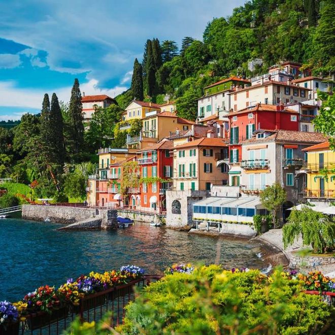Puzzle 500 prvků Jezero Como, Itálie