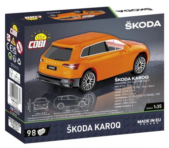 COBI 24585 Škoda Karoq, 1:35, 98 k