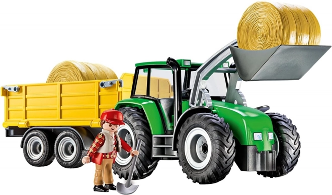 Sada figurek země 9317 Traktor s přívěsem