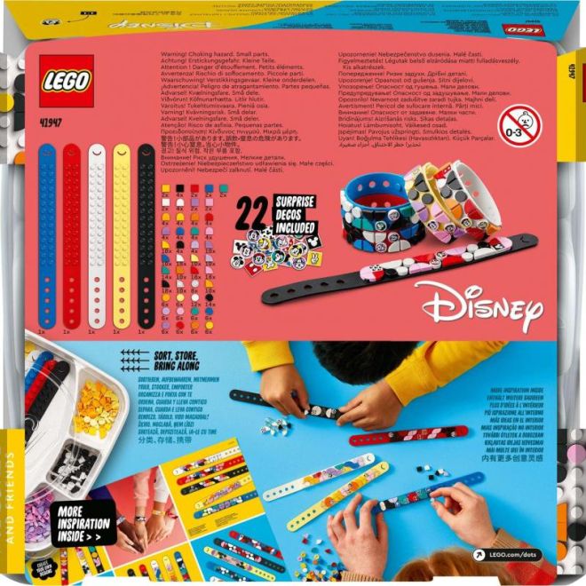 LEGO Dots 41947 Mega balení náramků – Mickey a přátelé