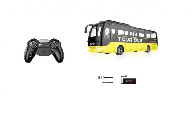 Žlutý RC autobus na dálkové ovládání
