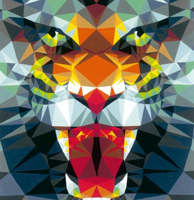 CreArt Polygonový tygr