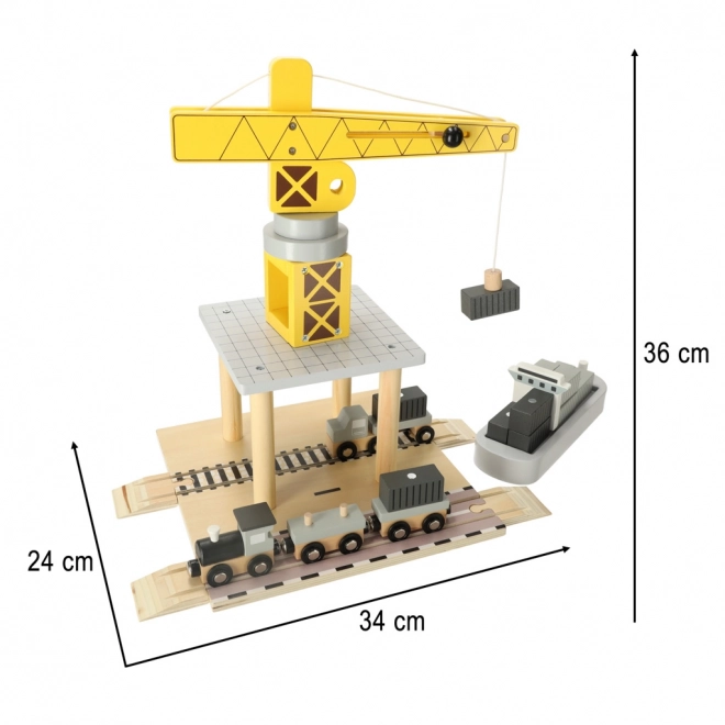 Mobilní přístavní jeřáb s magnetickým navijákem a příslušenstvím