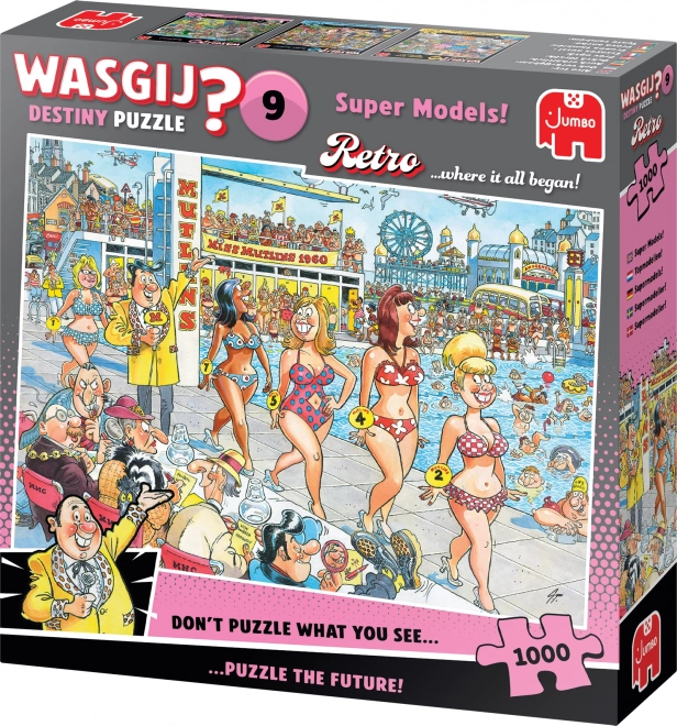 Wasgij Destiny 9: Super Modelky Puzzle 1000 Dílů