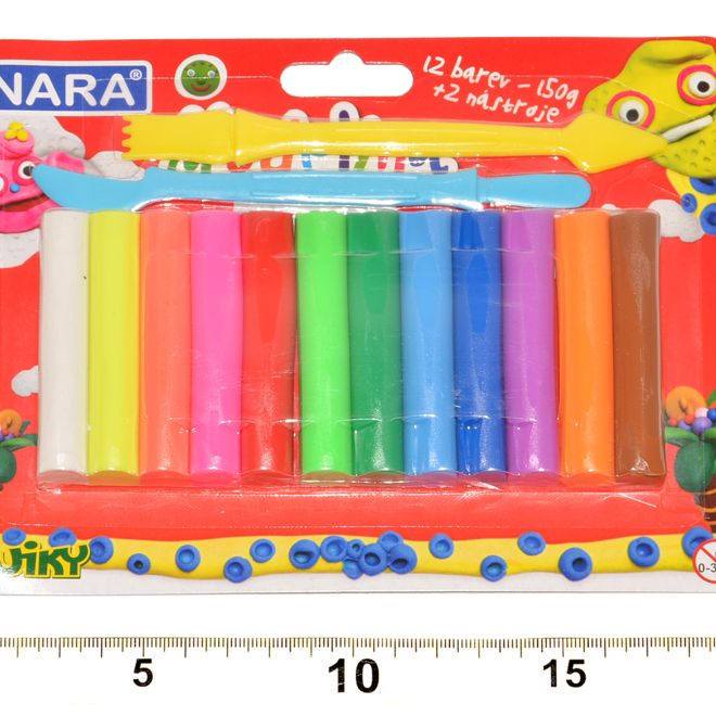 Modelína Nara 12 barev 150g + nářadí