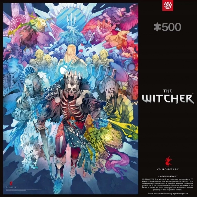 Puzzle The Witcher: Frakce Monster 500 dílků