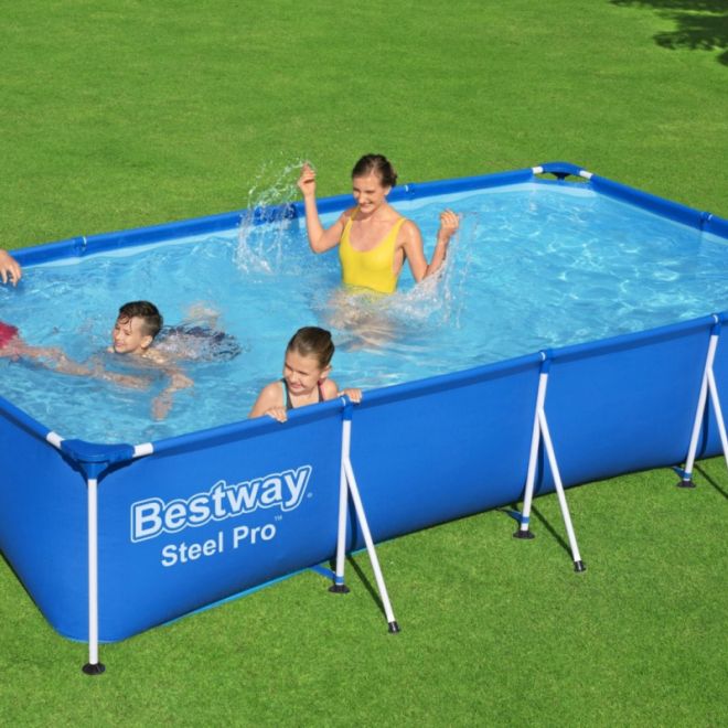 BESTWAY 3v1 Family Steel Pro 400x211x81 Stojanový bazén + čerpadlo + filtr