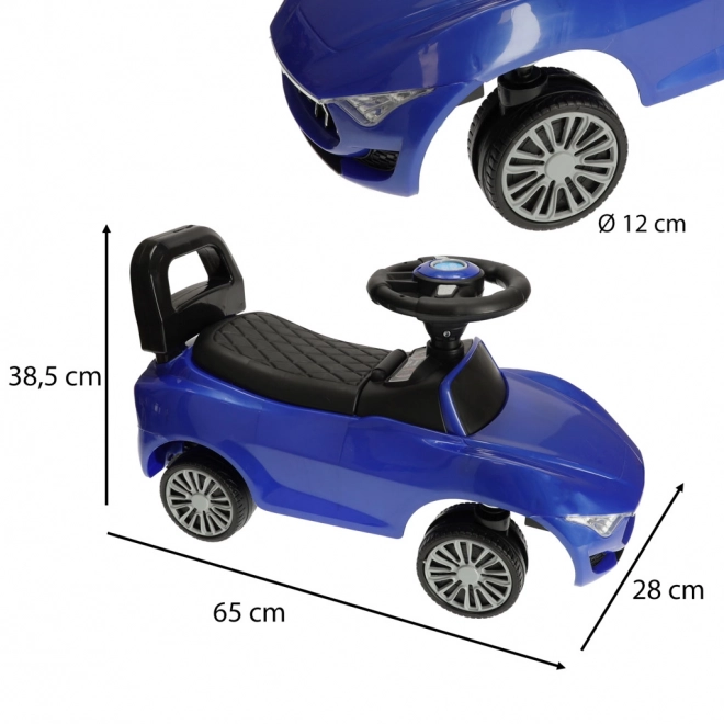 Dětské odrážedlo SuperCar se zvukem a světly – Modré