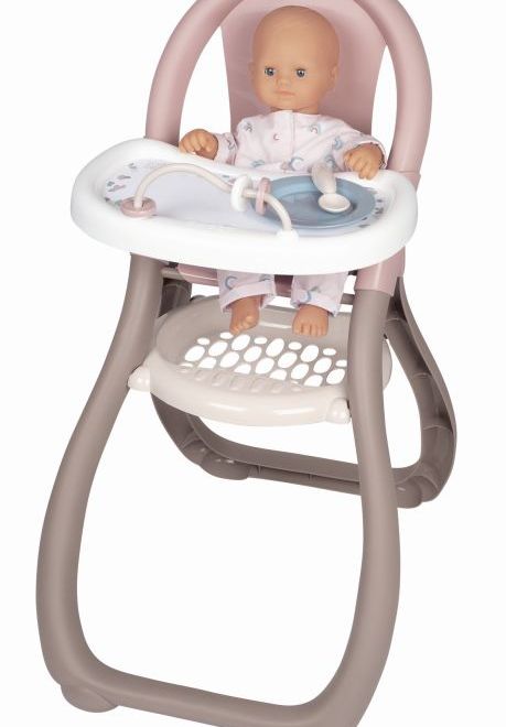 Béžová jídelní židlička pro panenky BN