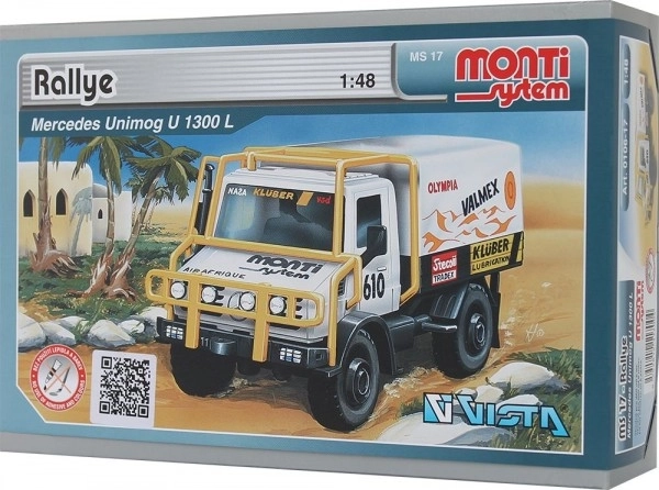 Stavebnice Monti System MS 17 Ralley Mercedes 1:48 v krabici 22x15x6cm