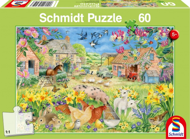 Puzzle Můj malý statek 60 dílků