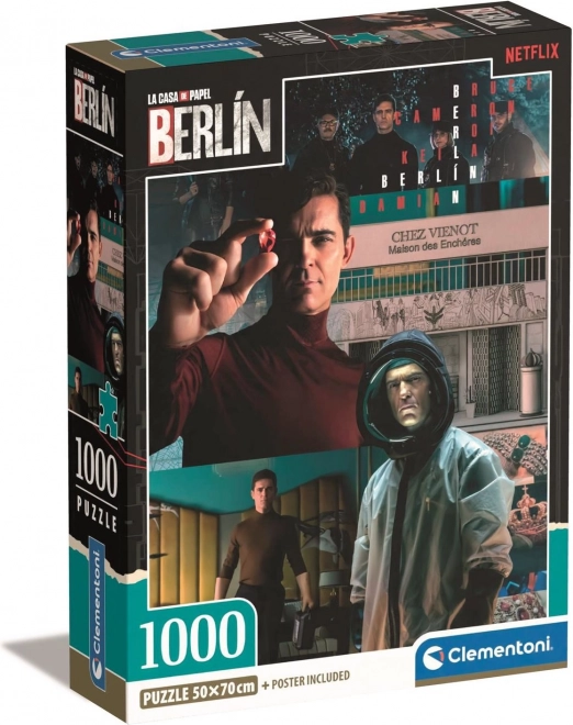 CLEMENTONI Puzzle La Casa de Papel Berlín: Šéf 1000 dílků