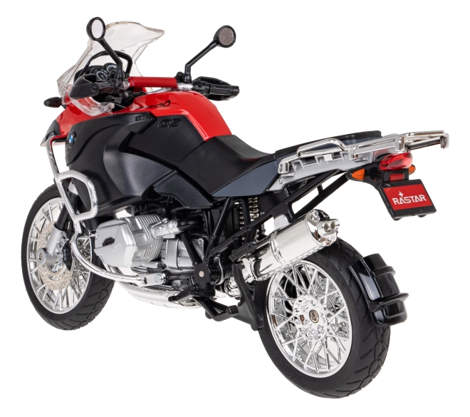 Kovový motocykl BMW R1200GS 1:9 RASTAR – Červený
