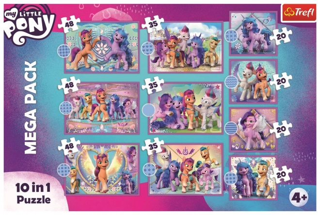 TREFL Puzzle My Little Pony: Zářiví poníci MEGA PACK 10v1