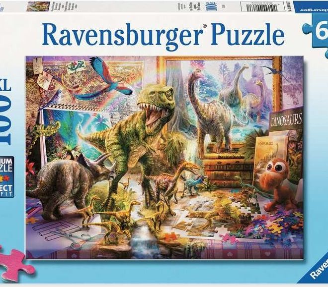 RAVENSBURGER Puzzle Dinosauři ožívají XXL 100 dílků
