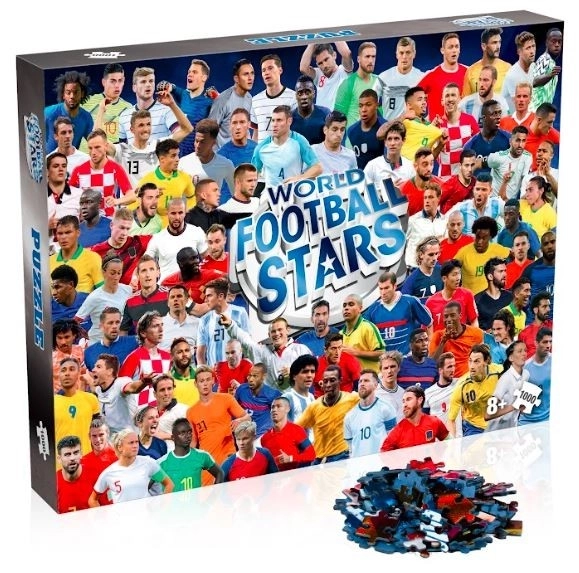 Puzzle 1000 prvků Světové fotbalové hvězdy