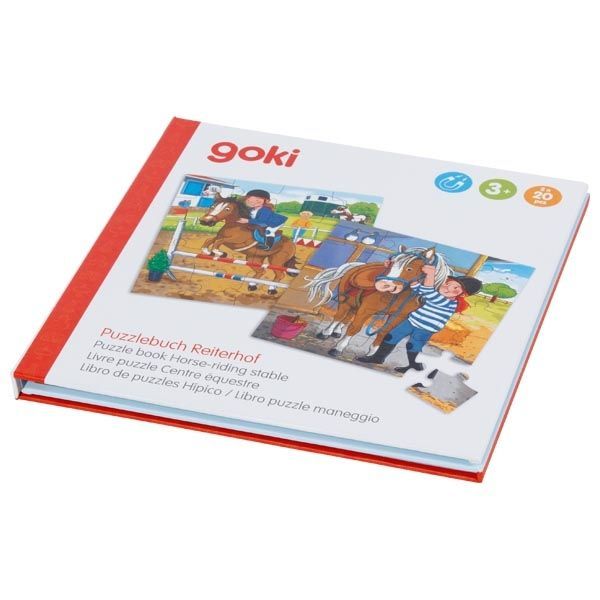 GOKI Magnetická puzzle kniha 2x20 dílků