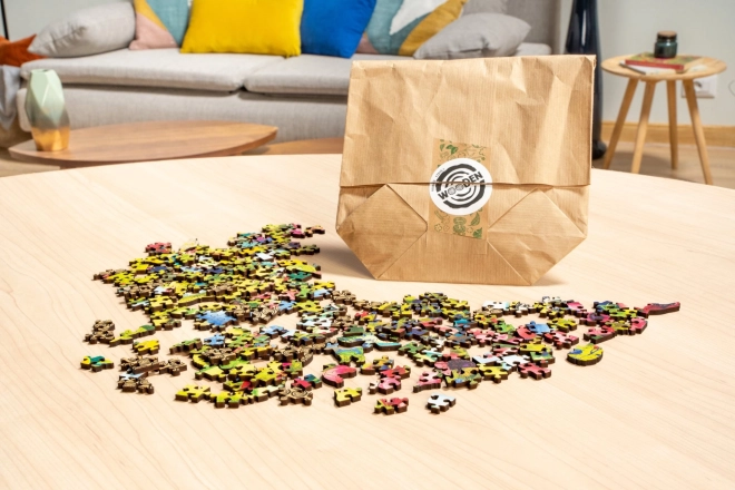 RAVENSBURGER Dřevěné puzzle Divoká zahrada 500 dílků