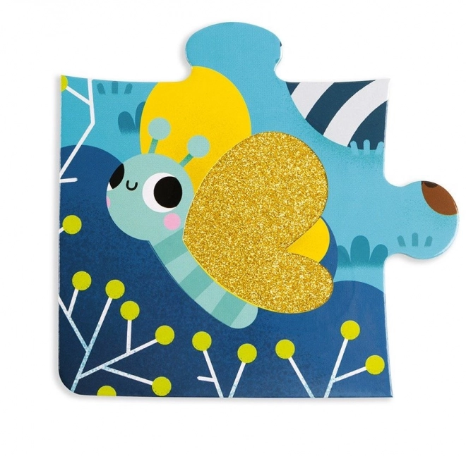 JANOD Hmatové puzzle Lesní zvířátka 20 dílků