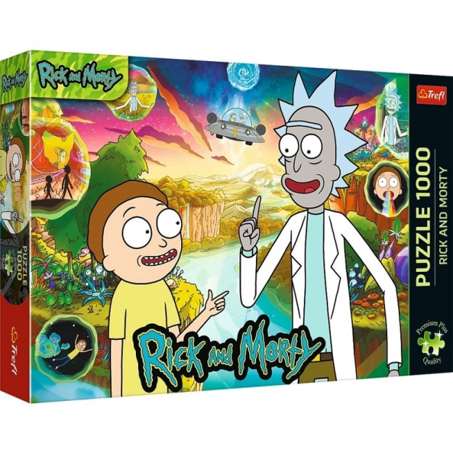 Puzzle 1000 dílků Premium Plus Rick and Morty