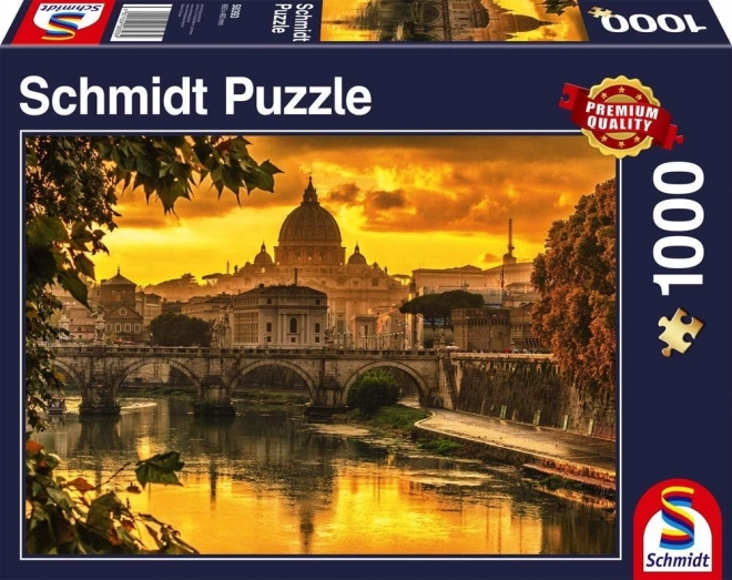 Puzzle Zlaté světlo nad Římem